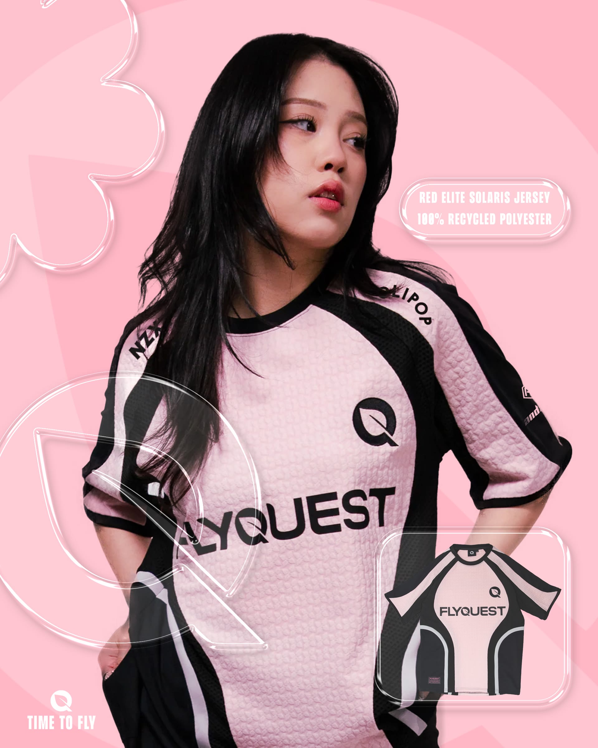 FlyQuest pink visual