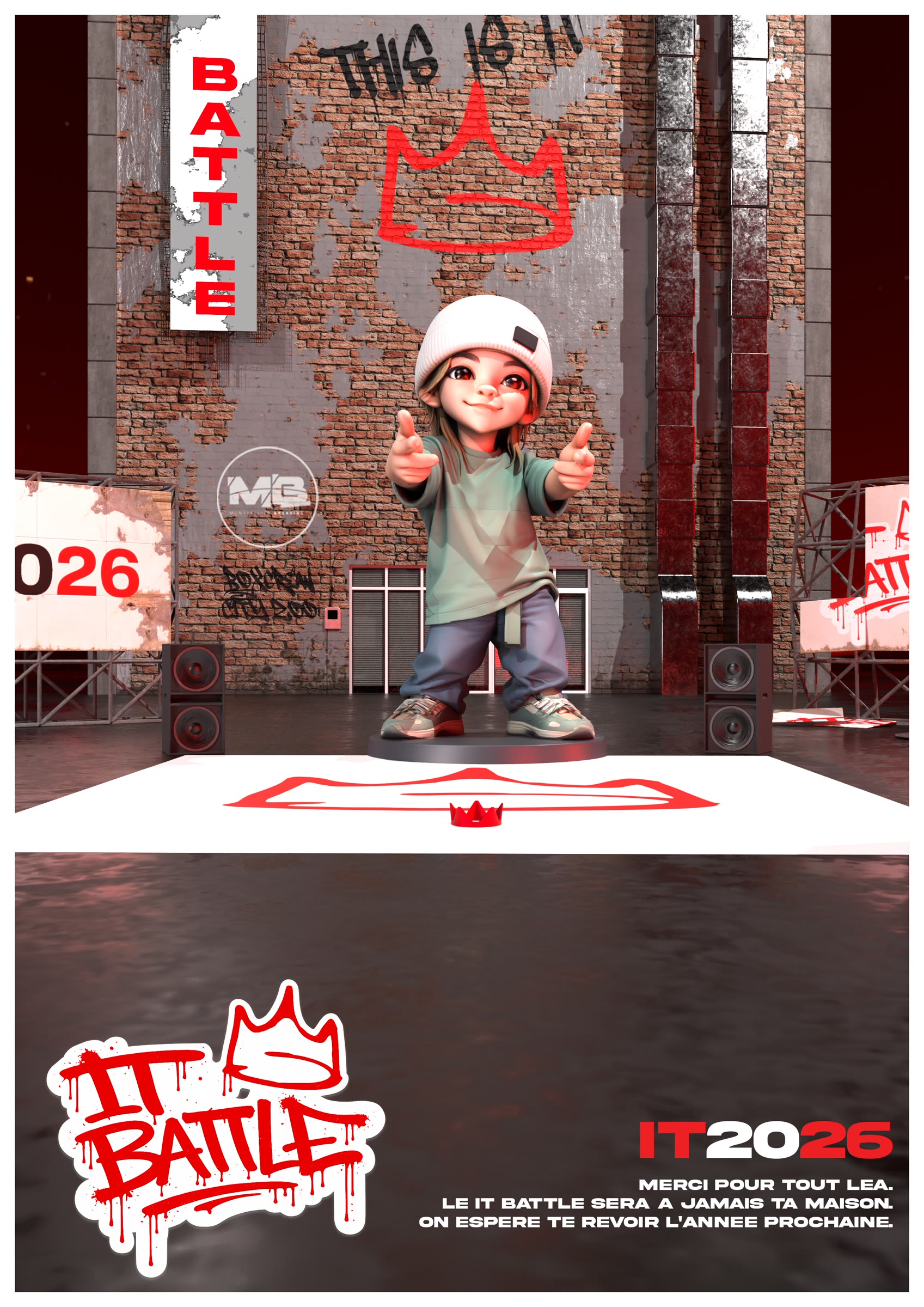 IT BATTLE thank-you poster